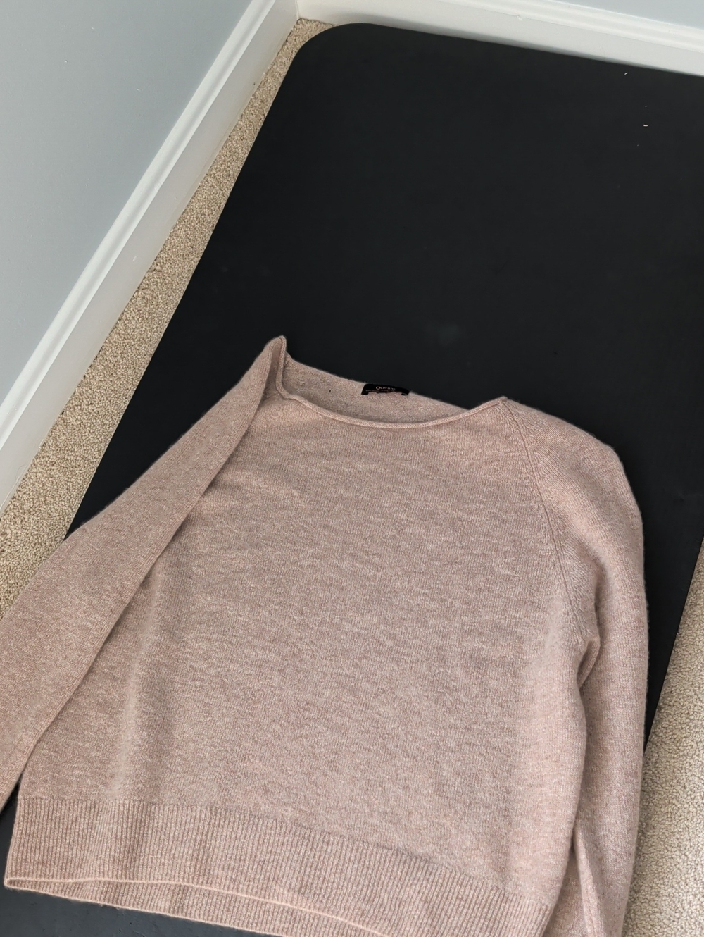 Quince Mongolian Cashmere Boatneck Sweater Pink Medium